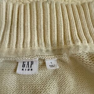 GAP Kids Cream Sweater Vest